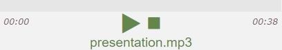 Presentation audio mp3