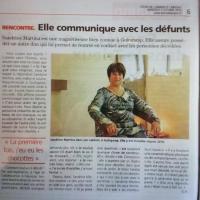 Article presse sandrine martina communique avec defunts dans l echo octobre 2016