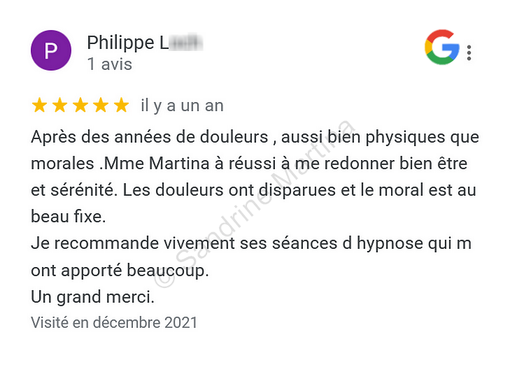 Avis google hypnose guingamp sandrine martina fevrier 2022 3