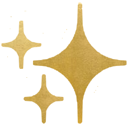 Logo emoji etoiles stars dore