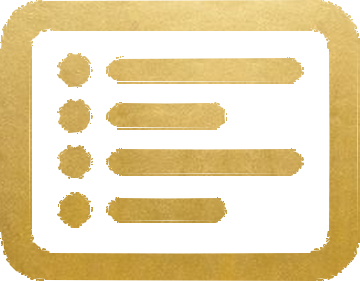 Logo emoji formulaire a distance dore
