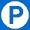 Logo parking bleu 1